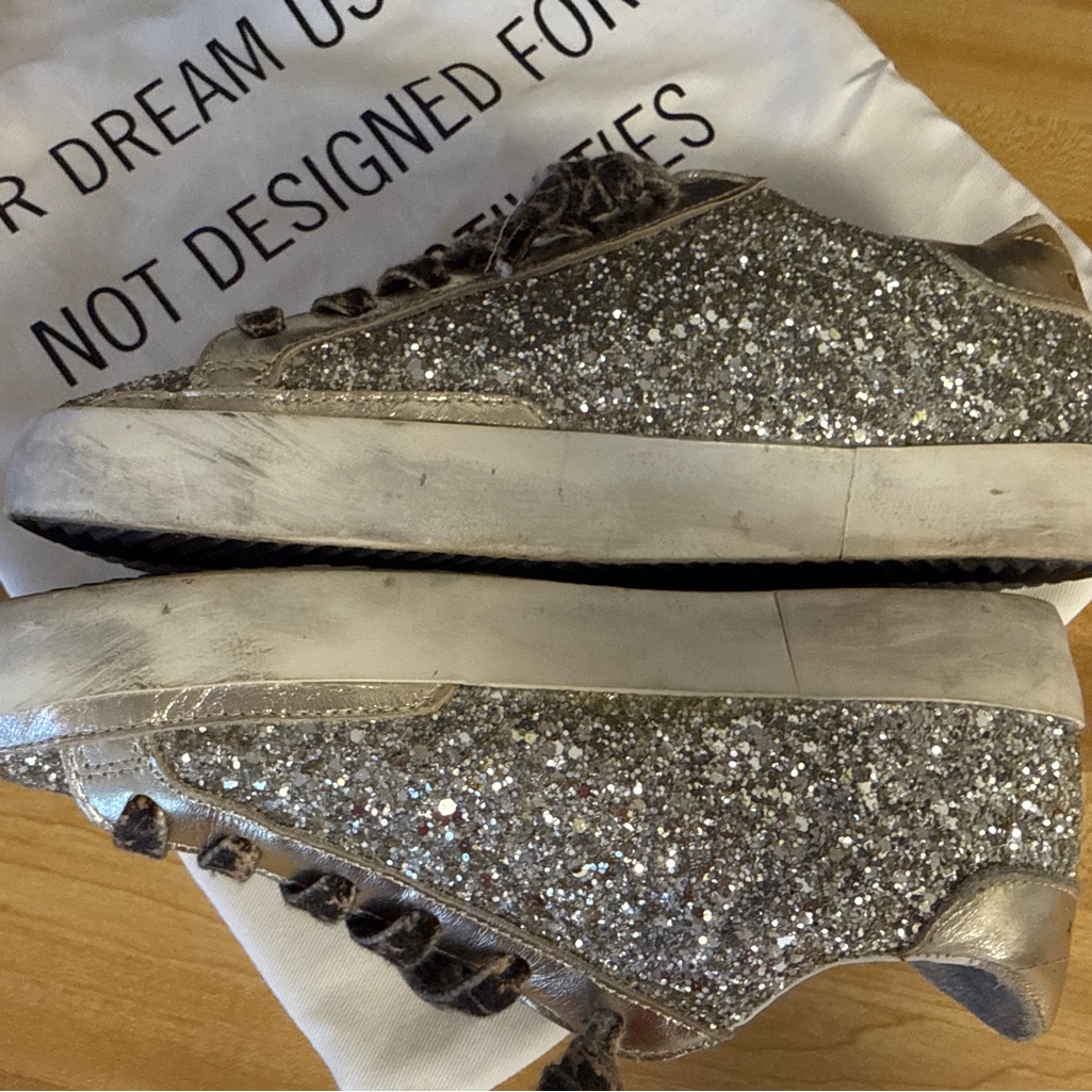Golden Goose Super Star Sneakers - Silver Glitter